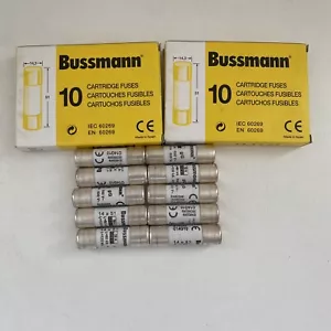20 X BUSSMANN 6AMP CARTRIDGE FUSES JOBLOT C14G6 EN60269 690V 14.3x51 GG - Picture 1 of 5