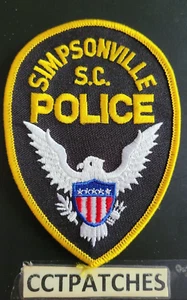SIMPSONVILLE, SOUTH CAROLINA POLICE SHOULDER PATCH SC - Picture 1 of 2