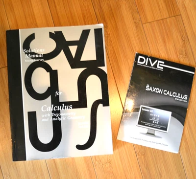 2 pc Saxon Calculus Set: Solutions Manual and DVD - Image 1 of 4