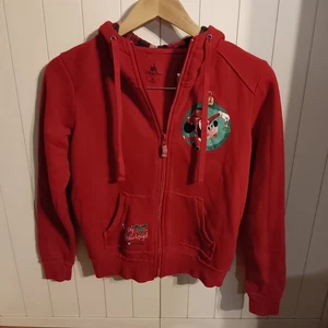Sudadera con Capucha Felices Fiestas Parques Disney, Besos de Muérdago, Talla XS - Imagen 1 de 12