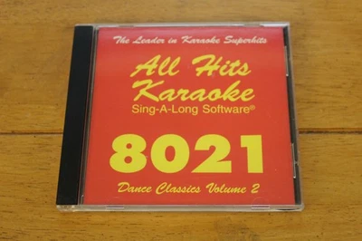 All Hits Karaoke Sing-A-Long Software 8021 Dance Classics Vol 2 CD Hecho en EE. UU. Foto 1 de 2