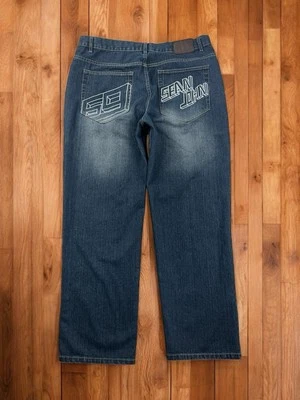 Sean John 69 Denim Size 40 Rap Hip Hop Skate Baggy 2000’s Style Y2K (38 X 32) - Image 1 of 4