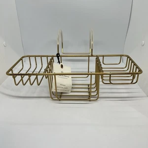 Hearth & Hand Over-the-Side Wired Bathtub Caddy Brass Finish - Picture 1 of 7