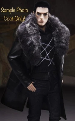 ABRIGO DE CUERO Integrity Toys ROCK RINGMASTER LUKAS MAVERICK Moda Realeza Hombre Foto 1 de 4