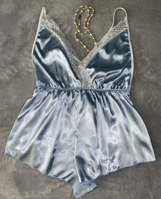 NUEVO Body mameluco de peluche satinado aspecto mojado brillante XL lencería elegante de encaje Foto 1 de 4