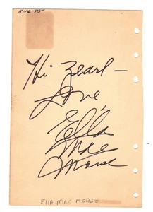 TWO ACTRESS, SINGER AUTOGRAPHS ON ONE ALBUM PAGE ELLA MAE MORSE,PAM ST. CLEMENT - Picture 1 of 2