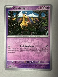 Pokemon TCG * SV Twilight Masquerade * 83/167 Girafarig REVERSE HOLO Common * NM - Picture 1 of 4