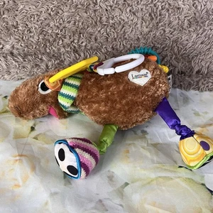 Lamaze Moose Sensory Baby Toy Soother Plush Rattle Teether Crinkle Sound Clips - Picture 1 of 9