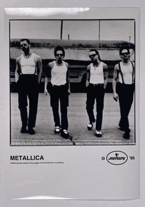 Metallica Phonogram Original Photo Black And White Press Promotion 1996 - Picture 1 of 12