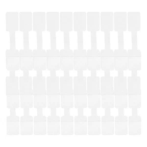 100Pcs Cable Labels Adhesive Wire Tag White Tags Tear-resistant Computer - Afbeelding 1 van 12