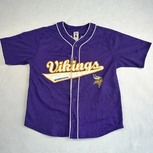 NFL Players Minnesota Vikings Baseball Jersey Men's Large Darren Sharper #42 - Picture 1 of 11