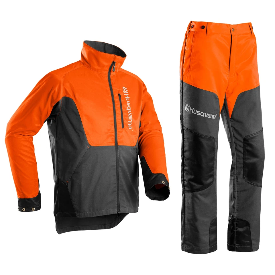 Schnittschutz Set Hose Jacke Arbeitsschutzkleidung Husqvarna Arbeitsbekleidung - Bild 1 von 3