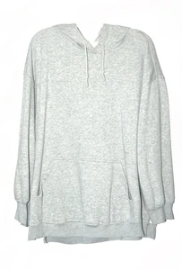 2X SUDADERA CON CAPUCHA MUJER PLUS MTA SPORT GRANDE SUAVE Vendedor de EE. UU. #445 GRIS JASPEADO - Imagen 1 de 7