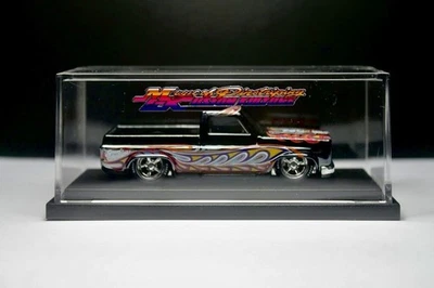 Hot Wheels '83 Silverado Custom Black Spectraflame Pinstripe Real Riders Display - Immagine 1 di 4