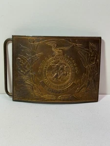 AMERICAN EXPRESS CO. MONTANA - TIFFANY & CO. HEBILLA DE CINTURÓN DE LATÓN VINTAGE - Imagen 1 de 6