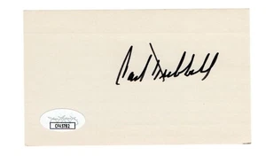 Carl Hubbell Signed Autographed 3X5 Index Card Giants Hall of Famer JSA CF45782 - Picture 1 of 2