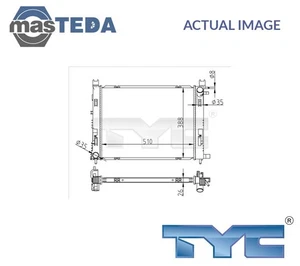 728-0062 ENGINE COOLING RADIATOR TYC FOR DACIA DUSTER,DUSTER SUV,DOKKER MPV - Picture 1 of 5