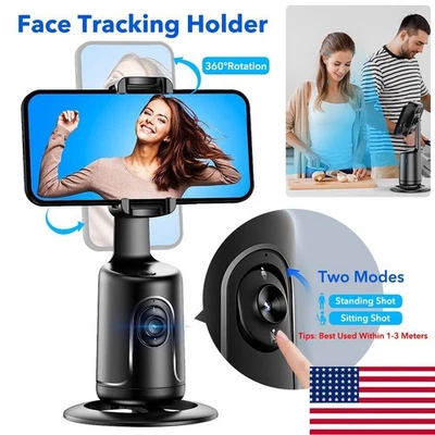 Штатив с автоматическим отслеживанием лица с дистанционным поворотом на 360° подставка для телефона - Изображение 1 из 4