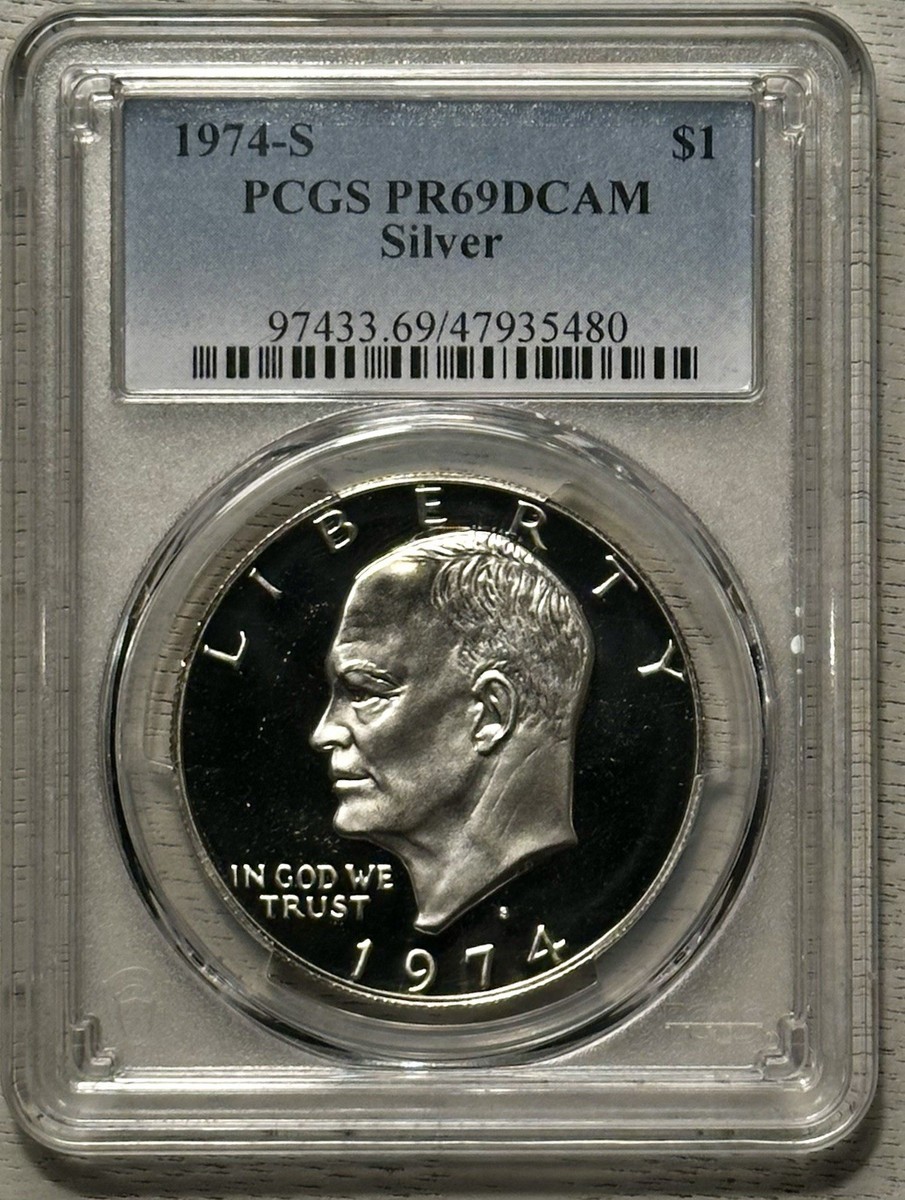 PCGS MS66 1974-S アイゼンハワー銀貨 $1 ha_com_1300_3190-0.