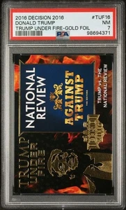 DECISION 2016 TRUMP UNDER FIRE DONALD TRUMP VS THE NATIONAL REVIEW TUF 16 PSA 7 - Picture 1 of 2