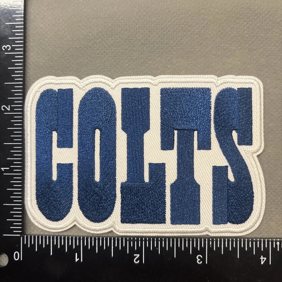 INDIANAPOLIS COLTS IRON ON EMBROIDERED PATCH - Image 1 of 1