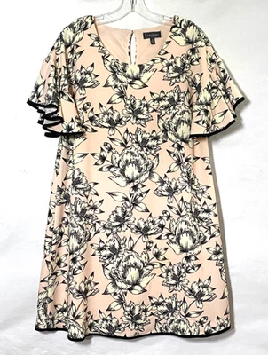 Vestido Luxology Floral Línea A Mujer Talla 6 Multicolor Forrado Manga Acampanada Leer Foto 1 de 4