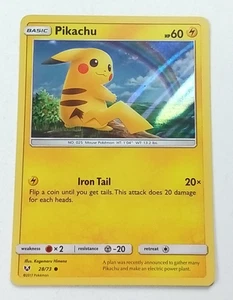 Pikachu 28/73 Shining Legends Holo Pokémon Card 2017 - Picture 1 of 3