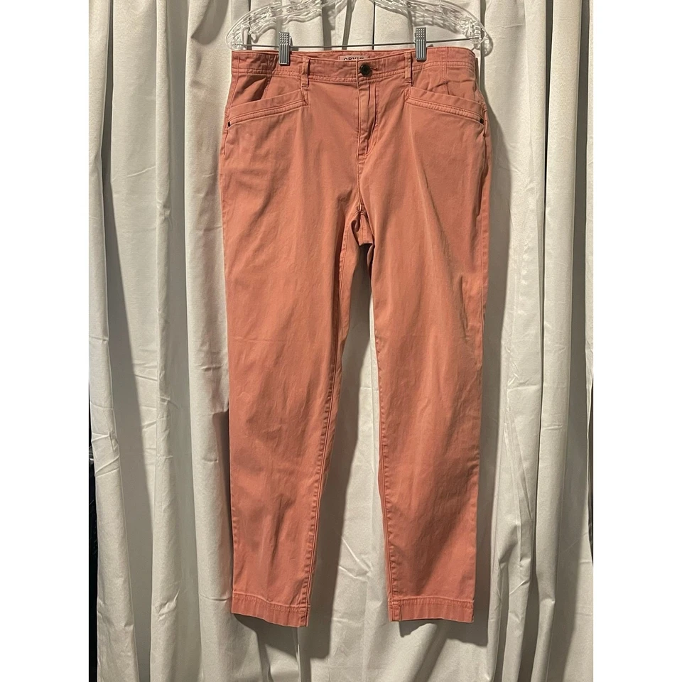 Orvis Flat front pants womans size 10 pink/salmon - Image 1 of 4
