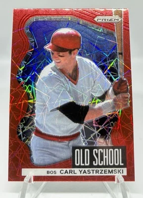 Panini Prizm 2022 - Old School Carl Yastrzemski #OS-8 Red Velocity Prizm mal impreso Foto 1 de 2