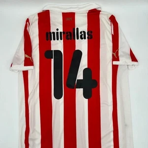 Mirallas #14 Olympiacos 2011/2012 Home ORIGINAL Puma VTG Rare Soccer Jersey (XL) - Picture 1 of 9