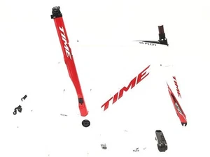 TIME Scylon Road Bike Frame Set 2017 SO-2 Pearl White/Red Size S - Picture 1 of 9