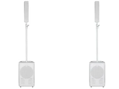 RCF EVOX J8 WHITE (Coppia) SISTEMA AUDIO ATTIVO A COLONNA 8X2" + SUB 12" 1400W B - Immagine 1 di 4