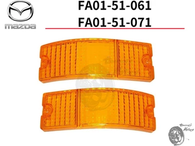 MAZDA 1981-1985 RX7 RX-7 SA22C Original Peine Delantero Señal de Giro Lente Lámpara R&L SET Foto 1 de 2