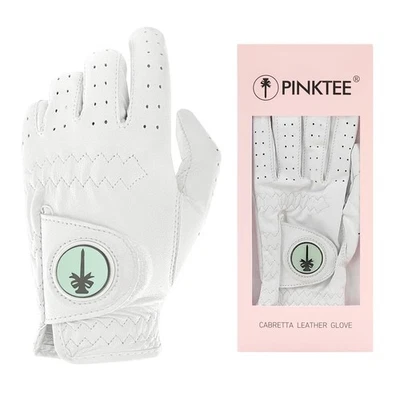PINKTEE Ladies Golf Gloves Left Hand Premium Soft Cabretta Leather Women Golf... - Image 1 of 4