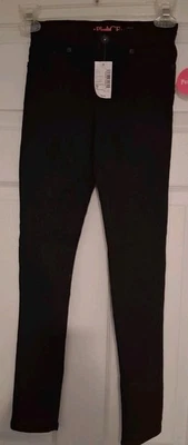 *The Childrens Place* Girls Pants, Size 10 Slim, Black Denim, Super Skinny - Image 1 of 4