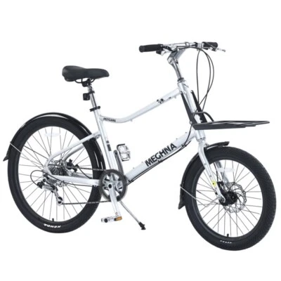 Cuadro de aleación de aluminio de 7 velocidades, bicicleta de 26 pulgadas de varios colores, bicicleta de carga para mujer Foto 1 de 4