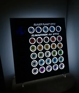 Münzaufsteller für Blauer Planet Erde u. Klimazonen Münzrahmen 5 Euro Display - Bild 1 von 8