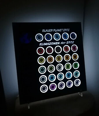 Münzaufsteller für Blauer Planet Erde u. Klimazonen Münzrahmen 5 Euro Display - Bild 1 von 4