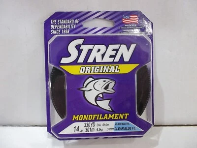Stren Original Monofilament line clear blue fluor color Choose weight!  clampack - Image 1 of 2
