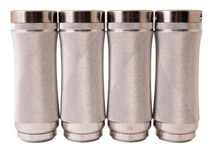 IGI DRILL SERGEANT with HOLLOW TI CAPS + EXTENDERS BMX FLATLAND KIT (SILVER ) - Zdjęcie 1 z 3