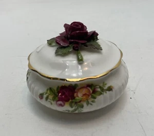 Vintage Royal Albert Old Country Roses Bone China Floral Schmuck Schale England - Bild 1 von 11