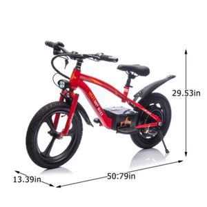 24V Kids Ride On Electric Bike 300W 12MPH 16" Wheels Bicycle for Kids 5-12 Years - Picture 1 of 28