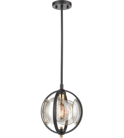 Elk Lighting - Oriah - 1 Pendent Light - Black Gold BNIB - ELK 15424/1 Cover