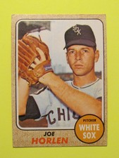 1968 Topps, Joe Horlen, Chicago White Sox #125 + 3 Bonus Cards!