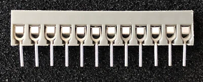 12 Position PCB Mounted Screw Terminal Strip 0.2" Spacing - Image 1 of 4