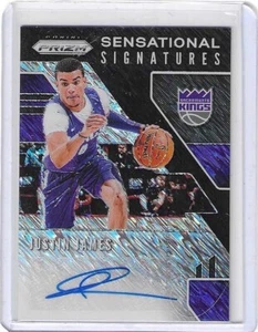 2019-20 PANINI PRIZM FOTL JUSTIN JAMES BLACK SHIMMER SENSATIONAL RC AUTO 1/1 - Bild 1 von 2