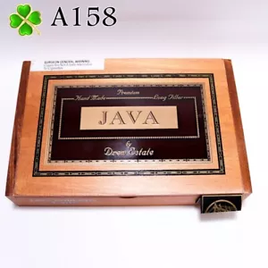 Java Robusto Latte Empty Wood Cigar Box 10" x 6.5" x 2" A158 - Picture 1 of 6