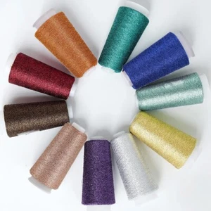 Glitter Metallic Embroidery Threads Sewing Cross Stitch DIY Crafts 50g - Picture 1 of 29