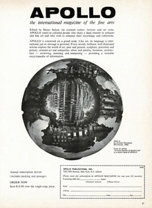 Anuncio impreso arte escultura Arnaldo Pomodoro vintage años 60 original - Imagen 1 de 1