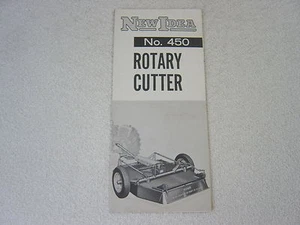 NEW IDEA No. 450 ROTARY CUTTER c 1975 SALES BROCHURE - Picture 1 of 1